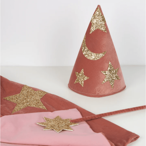 Meri Meri | Pink Velvet Wizard Costume