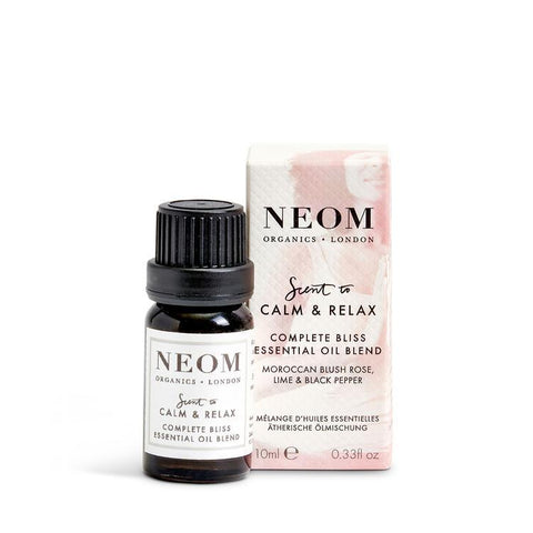 Neom Wellbeing London |Complete Bliss Essential Oil | Moroccan Blush Rose,Lime & Black Pepper