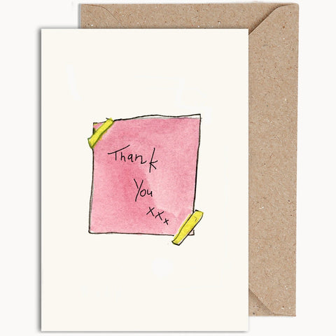 Post It Thank you | WeirdWaterColours Gift Card