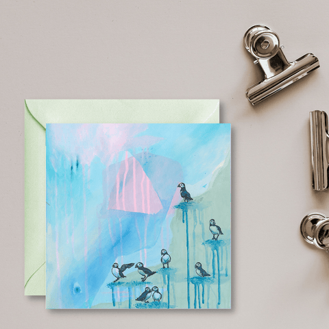 Sayers Studio - Life on the rock greetings card