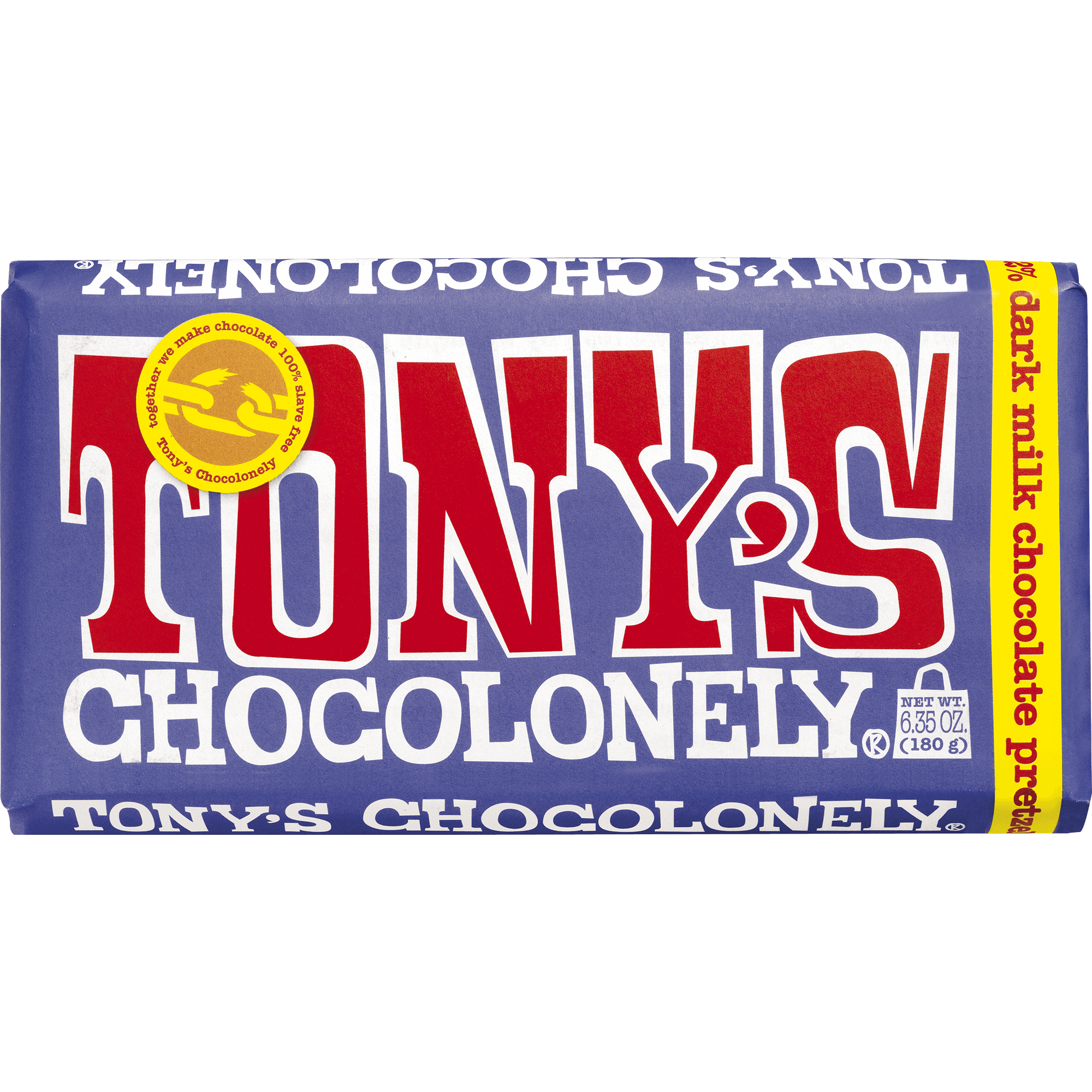 Tonys Dark Milk Pretzel Toffee 42% Chocolate Bar - Kate's Kitchen